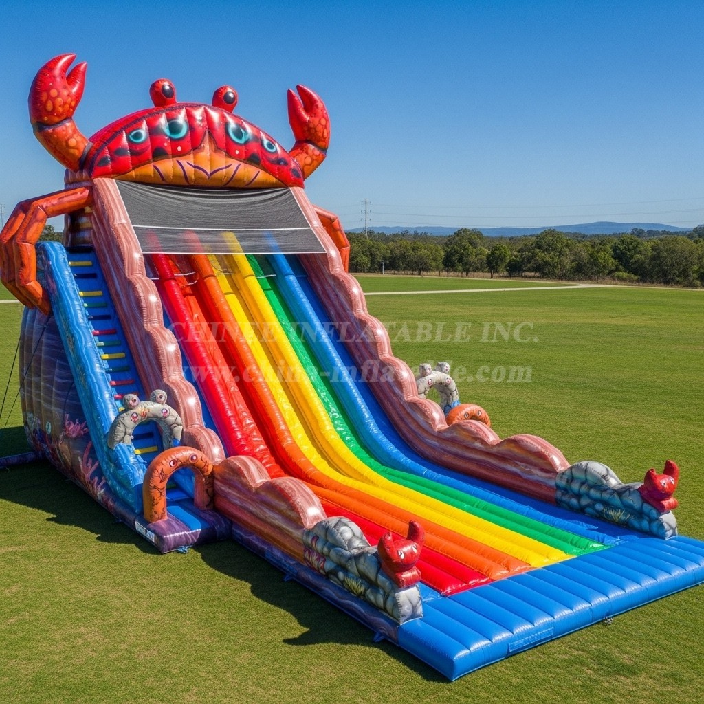 T8-7842 Crab Theme Giant Slide
