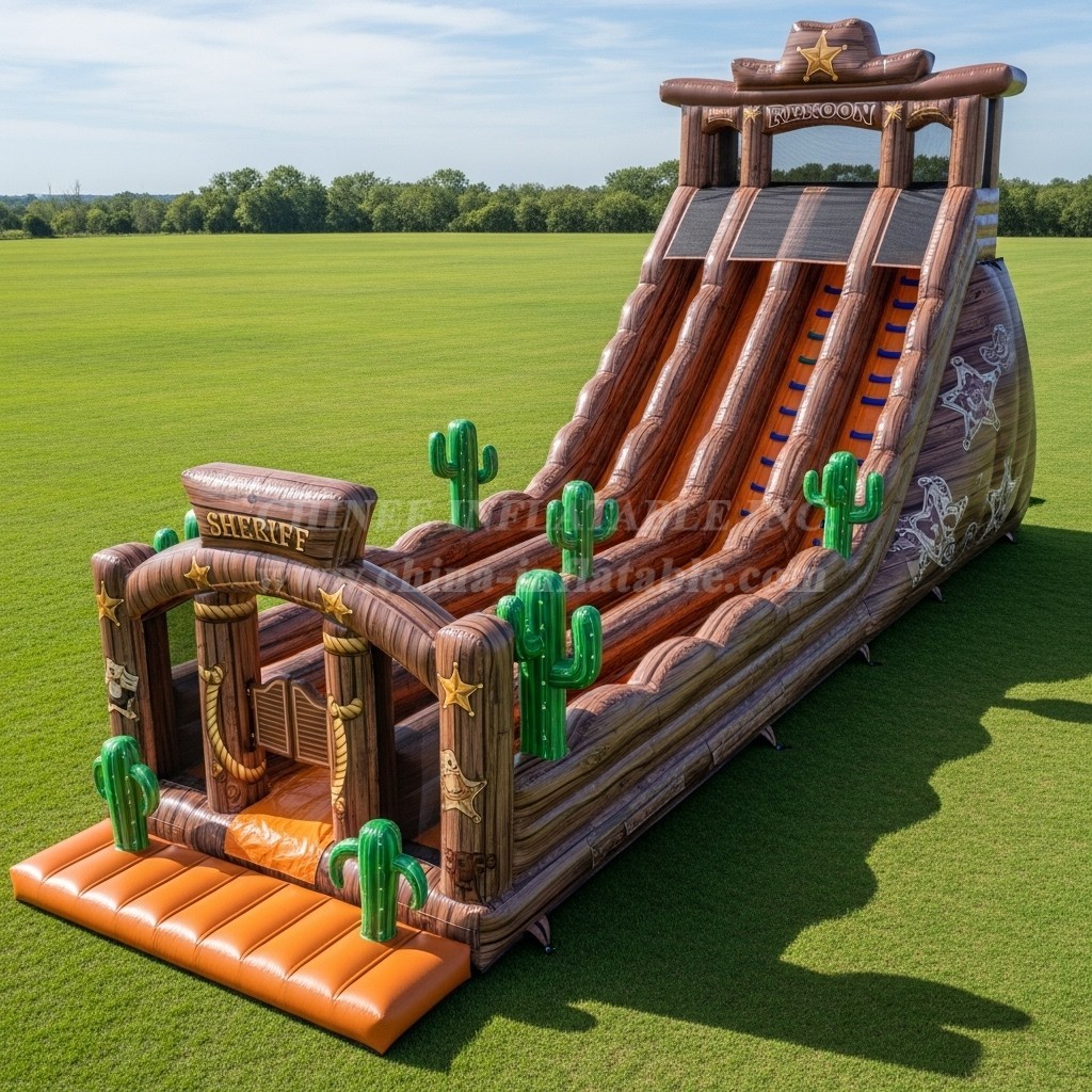 T8-7883 Wild West Theme Giant Slide
