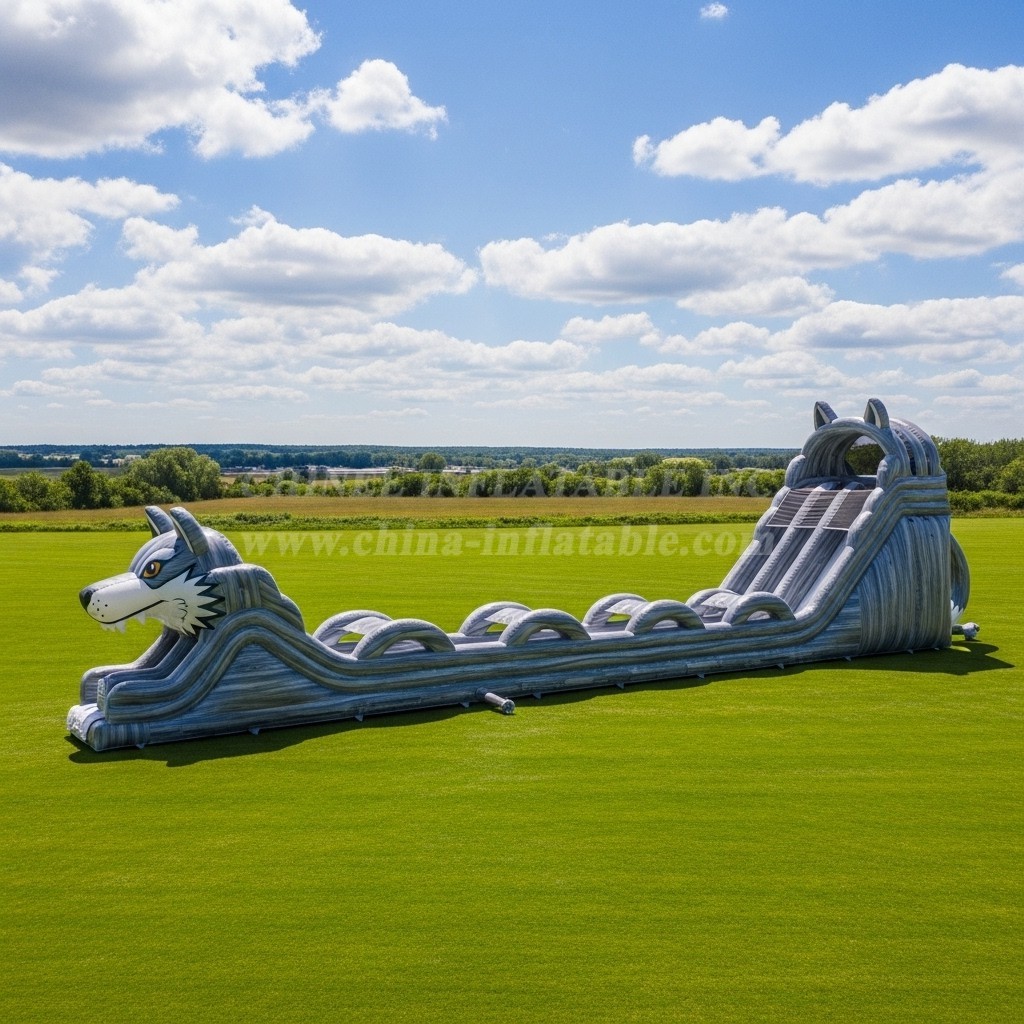T8-7886 Wolf Theme Giant Slide