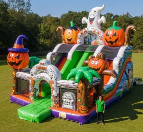 T8-8734 Halloween Theme Inflatable Combo Slide