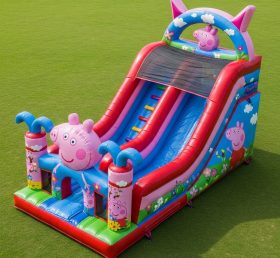 T8-8748 Peppa Pig Inflatable Dry Slide