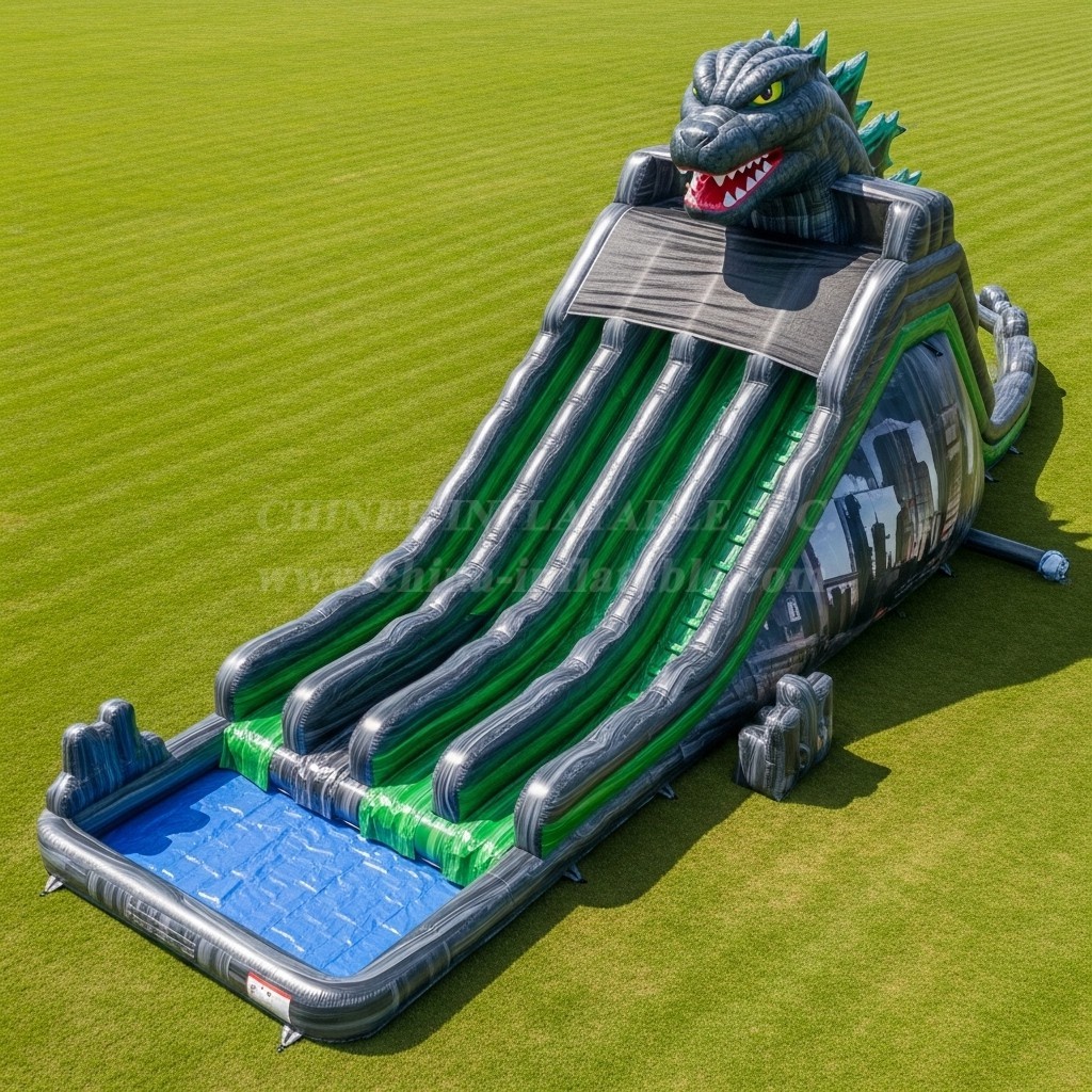 T8-9201 Godzilla Inflatable Water Slide