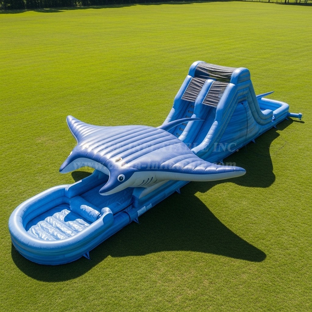 T8-9206 Manta Ray Inflatable Water Slide