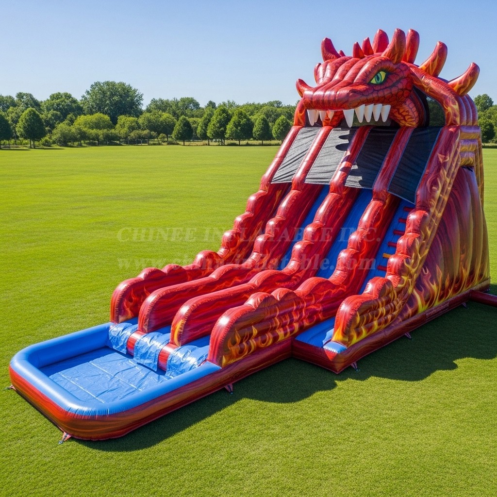 T8-9220 Blaze Monster Inflatable Water Slide