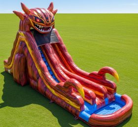 T8-9227 Blaze Monster Inflatable Water Slide