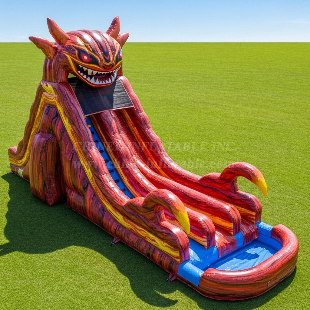 T8-9227 Blaze Monster Inflatable Water Slide