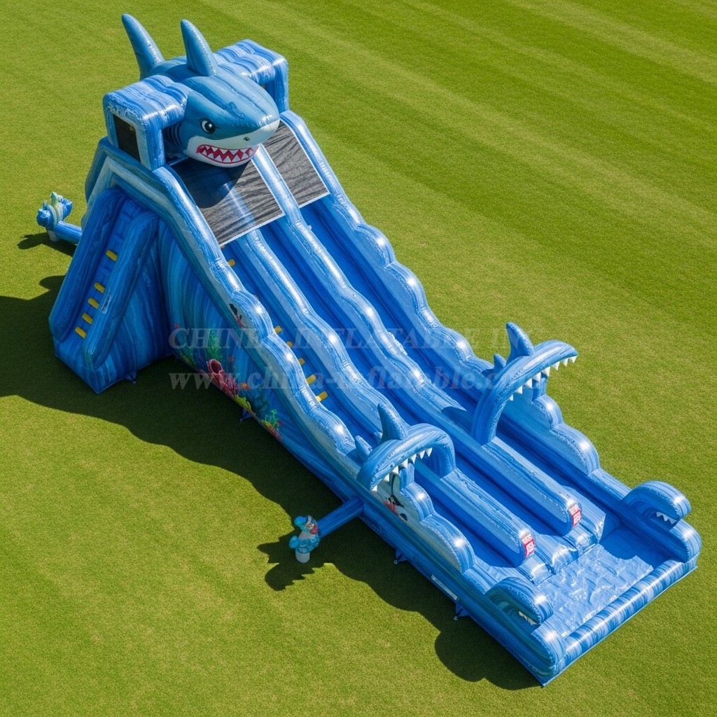 T8-9229 Shark Inflatable Water Slide