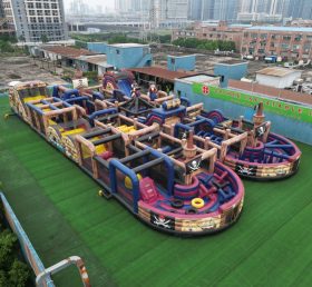 CR2-102 Pirates Theme Challenging Run Giant Inflatable Obstacle Courses