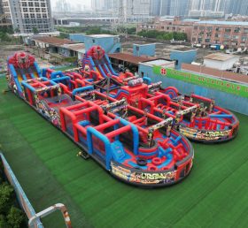 CR2-125 Spider-Man Theme Challenging Run Giant Inflatable Obstacle Courses