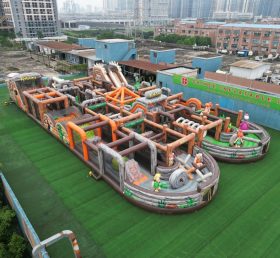 CR2-146 The Flintstones Theme Challenging Run Giant Inflatable Obstacle Courses