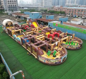 CR2-159 Wild West Theme Challenging Run Giant Inflatable Obstacle Courses
