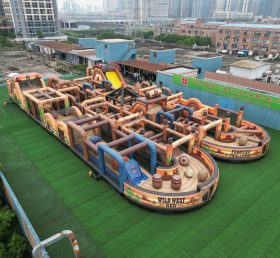 CR2-160 Wild West Theme Challenging Run Giant Inflatable Obstacle Courses