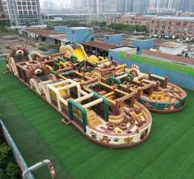 CR2-174 Bear Theme Challenging Run Giant Inflatable Obstacle Courses
