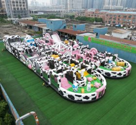 CR2-184 Cow Theme Challenging Run Giant Inflatable Obstacle Courses