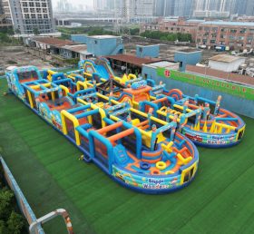 CR2-19 Blippi Wonders Theme Challenging Run Giant Inflatable Obstacle Courses