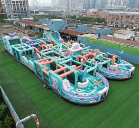 CR2-211 Mermaid Theme Challenging Run Giant Inflatable Obstacle Courses