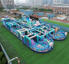 CR2-212 Mermaid Theme Challenging Run Giant Inflatable Obstacle Courses