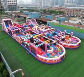 CR2-22 Candy Theme Challenging Run Giant Inflatable Obstacle Courses