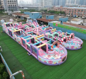 CR2-23 Candy Theme Challenging Run Giant Inflatable Obstacle Courses