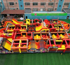 CR2-270 Blaze Monster Theme Challenging Run Giant Inflatable Obstacle Courses
