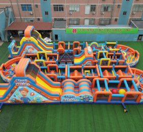 CR2-272 Blippi Wonders Theme Challenging Run Giant Inflatable Obstacle Courses