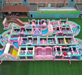 CR2-279 Candy Theme Challenging Run Giant Inflatable Obstacle Courses