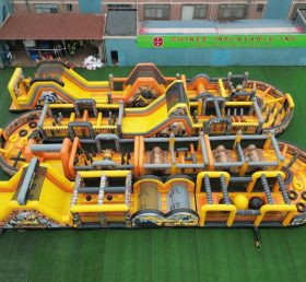 CR2-291 Excavator Theme Challenging Run Giant Inflatable Obstacle Courses