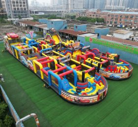 CR2-30 Cars Theme Challenging Run Giant Inflatable Obstacle Courses