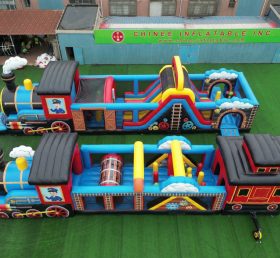CR2-334 Train Theme Challenging Run Giant Inflatable Obstacle Courses