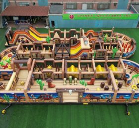 CR2-337 Wild West Theme Challenging Run Giant Inflatable Obstacle Courses