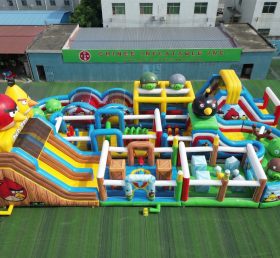 CR2-359 Angry Birds Theme Challenging Run Giant Inflatable Obstacle Courses