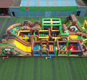 CR2-366 Boonie Bears Theme Challenging Run Giant Inflatable Obstacle Courses