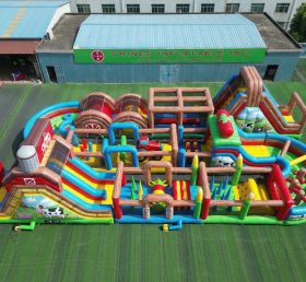 CR2-381 Farm Theme Challenging Run Giant Inflatable Obstacle Courses