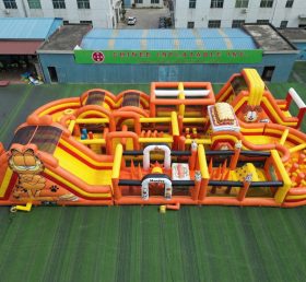 CR2-387 Garfield Theme Challenging Run Giant Inflatable Obstacle Courses