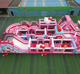 CR2-391 Hello Kitty Theme Challenging Run Giant Inflatable Obstacle Courses