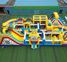 CR2-410 Minions Theme Challenging Run Giant Inflatable Obstacle Courses