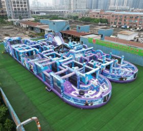 CR2-42 Frozen Theme Challenging Run Giant Inflatable Obstacle Courses