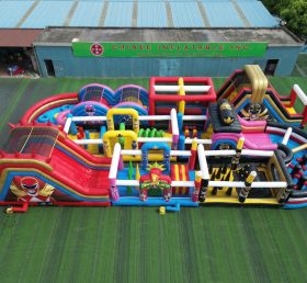 CR2-424 Power Rangers Theme Challenging Run Giant Inflatable Obstacle Courses