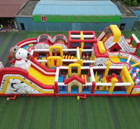 CR2-435 Snoopy Theme Challenging Run Giant Inflatable Obstacle Courses