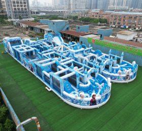 CR2-44 Frozen Theme Challenging Run Giant Inflatable Obstacle Courses