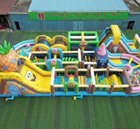 CR2-440 SpongeBob Theme Challenging Run Giant Inflatable Obstacle Courses