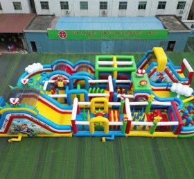 CR2-446 Super Mario Theme Challenging Run Giant Inflatable Obstacle Courses