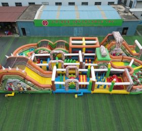 CR2-448 The Flintstones Theme Challenging Run Giant Inflatable Obstacle Courses