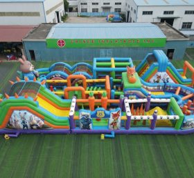 CR2-466 Zootopia Theme Challenging Run Giant Inflatable Obstacle Courses