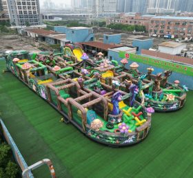 CR2-70 Magic Forest Theme Challenging Run Giant Inflatable Obstacle Courses