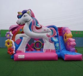 T2-4777B Unicorn Bouncy Castle with Slide