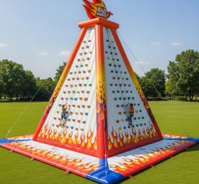 T11-4155 Blaze Monster Theme Inflatable Climbing Wall