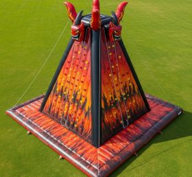 T11-4158 Blaze Monster Theme Inflatable Climbing Wall
