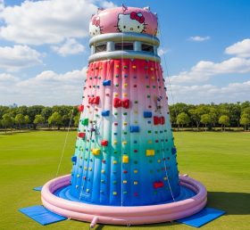 T11-4215 Hello Kitty Theme Inflatable Climbing Wall