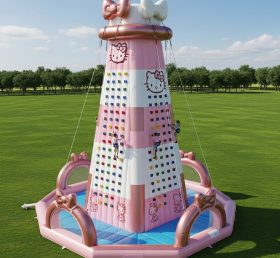 T11-4220 Hello Kitty Theme Inflatable Climbing Wall